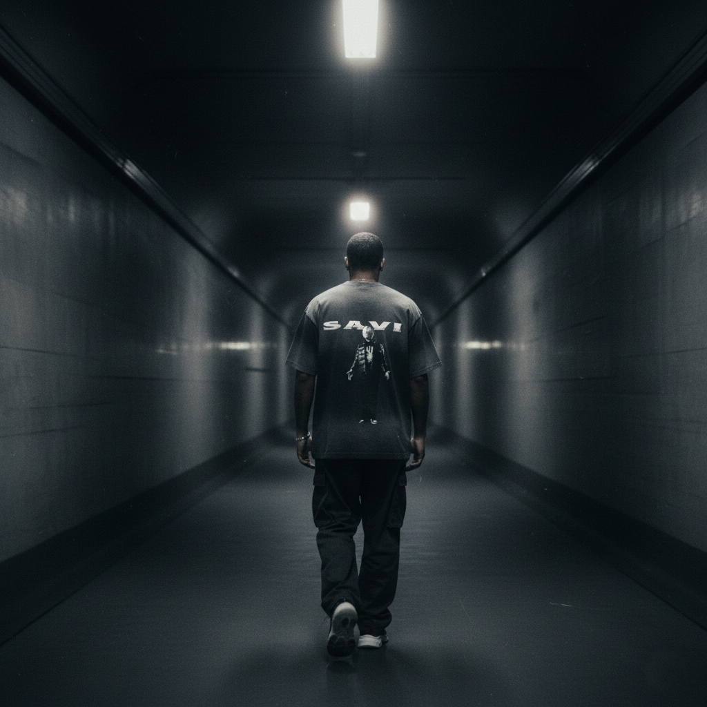 T-12 // MOOSEWORLD "LEGEND NEVER DIES" FADED TEE