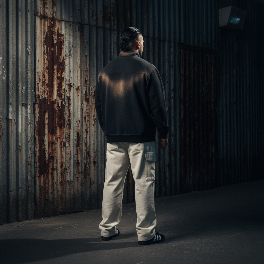 Q-05 // "OBSIDIAN" 465-GSM QUARTER-ZIP