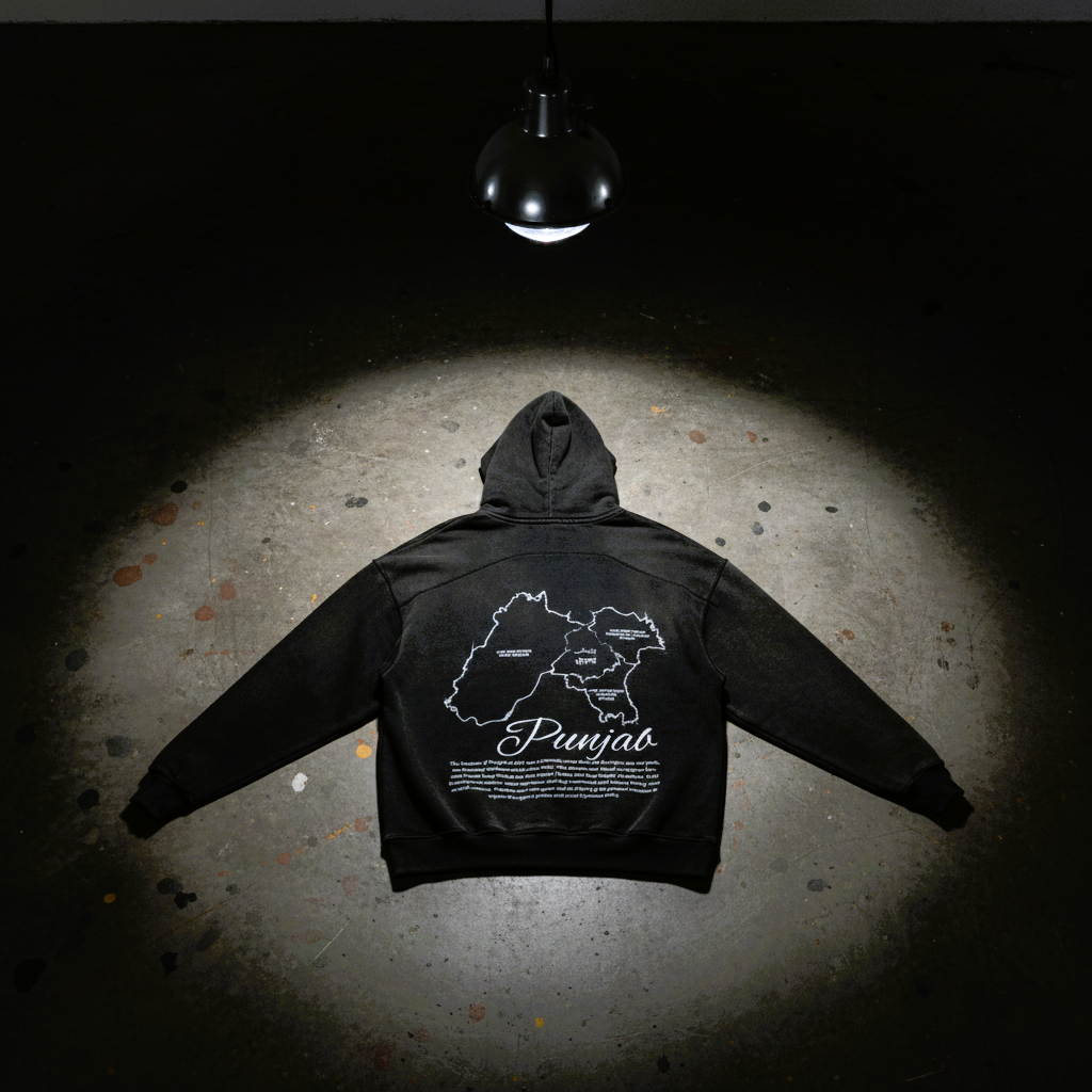 H-04 // UNDIVIDED PUNJAB FADED HOODIE