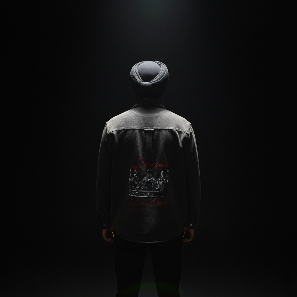 J-01 // "PLAY TO WIN" VINTAGE ZIP DENIM JACKET