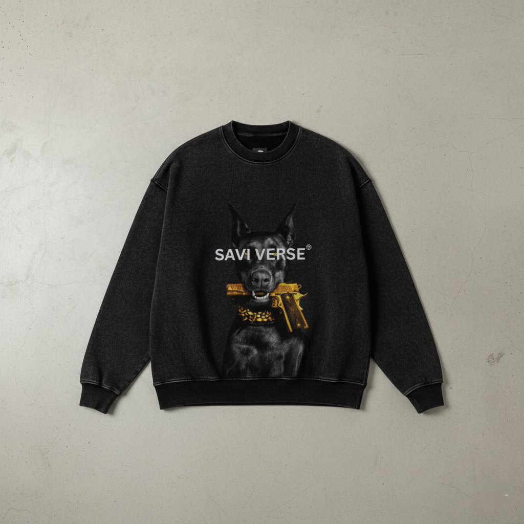 S-01 // "HUNGER FOR GUN" 440GSM ARCHIVE SWEATSHIRT