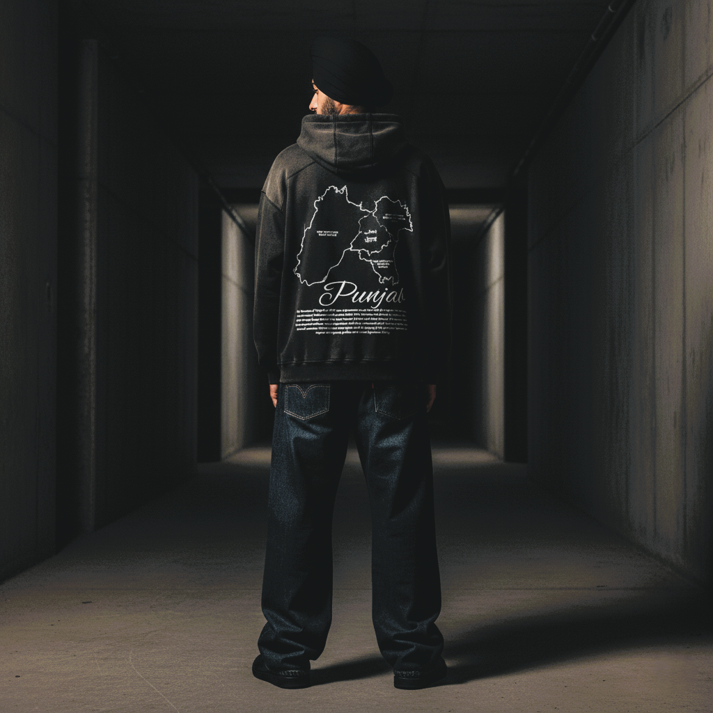 H-04 // UNDIVIDED PUNJAB FADED HOODIE