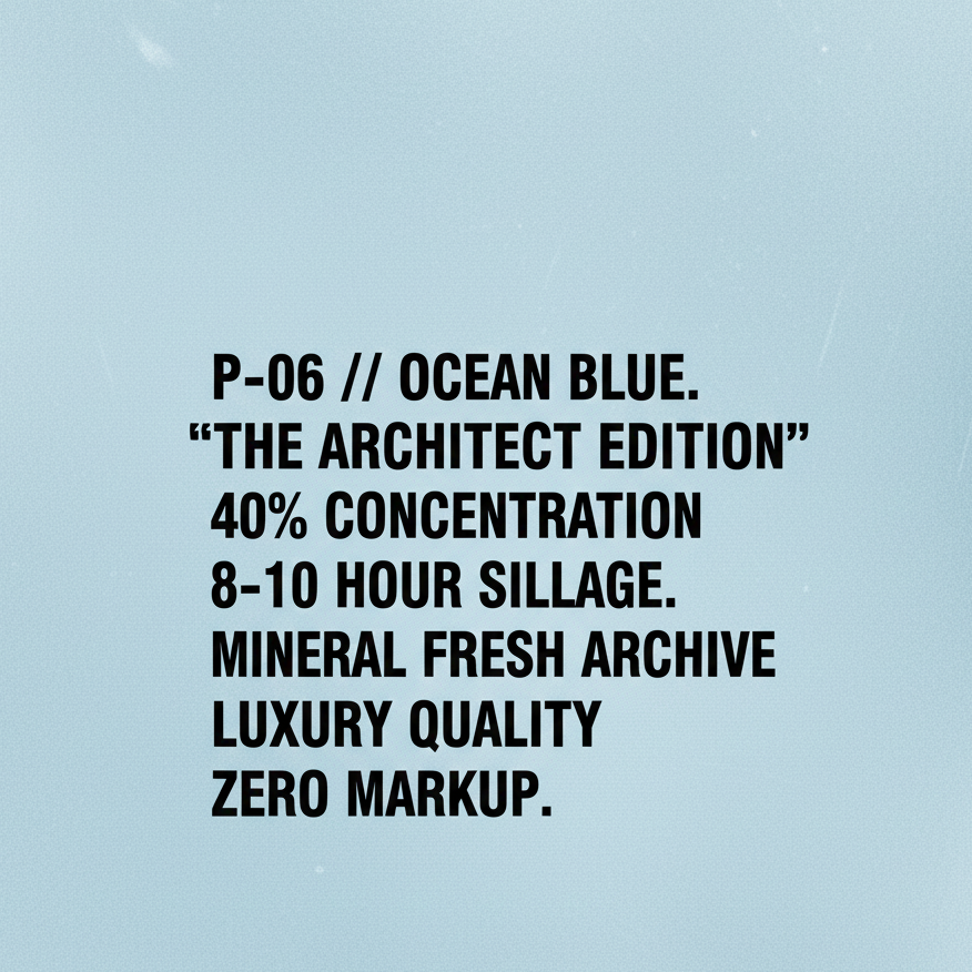 P-06 // SAVI OCEAN BLUE // "THE ARCHITECT EDITION"