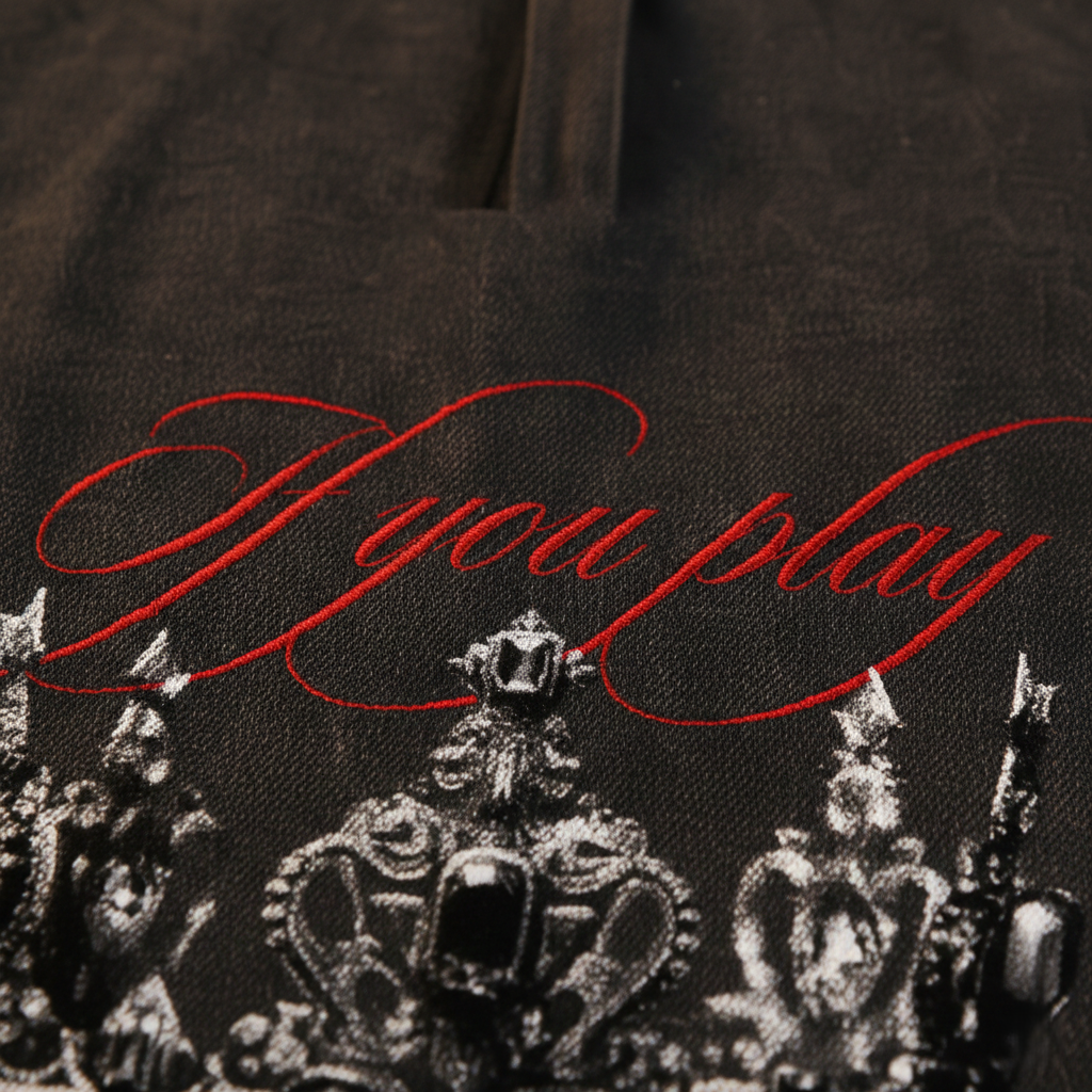 J-01 // "PLAY TO WIN" VINTAGE ZIP DENIM JACKET